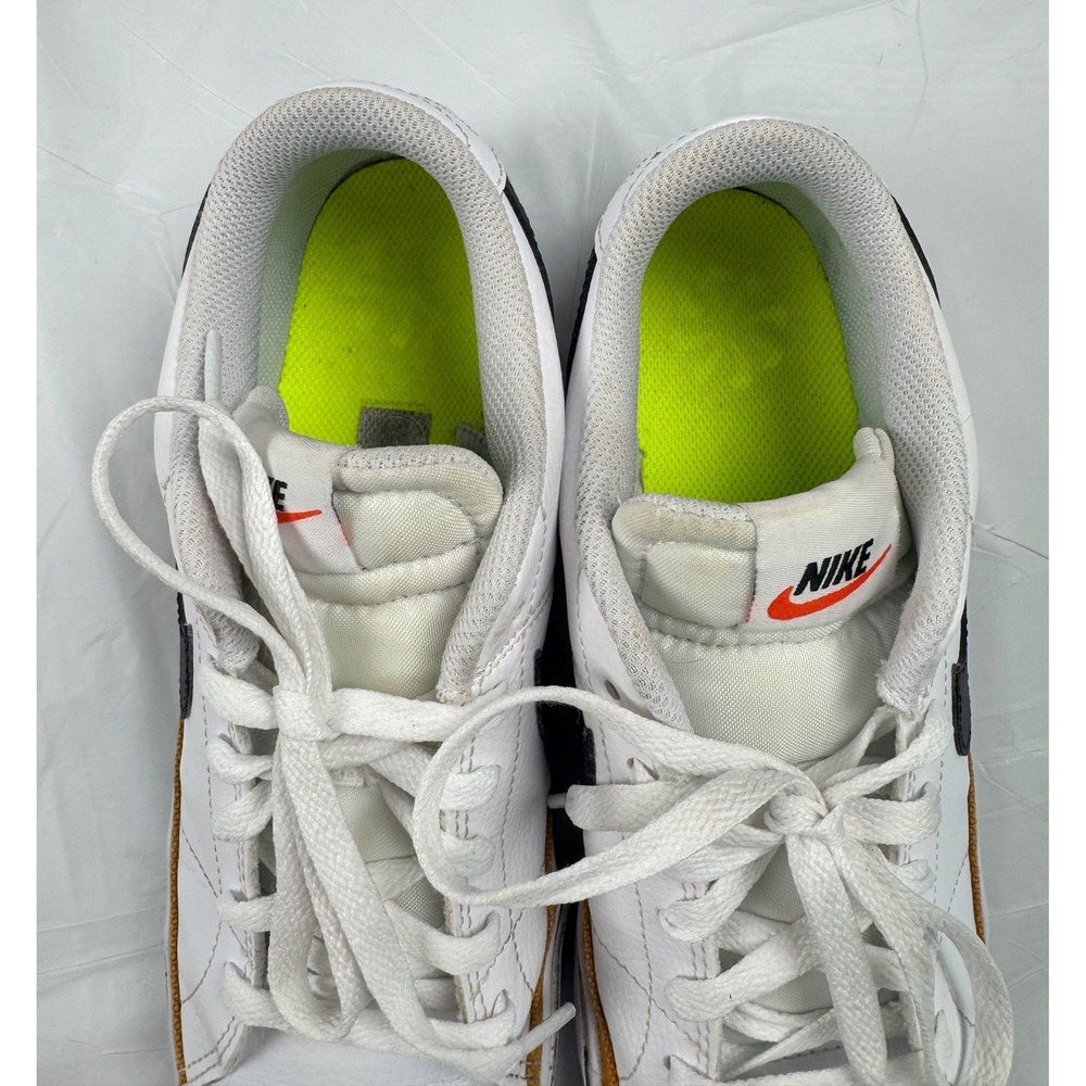 Nike Court Legacy White Black Tan Leather Sneakers Women's 9 - Picture 6 of 9